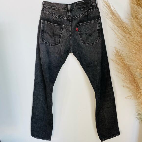 MENS LEVIS ALTERED 511 32 x 32 Slim Straight Dark Grey Washed Black Denim Jeans - Picture 7 of 12